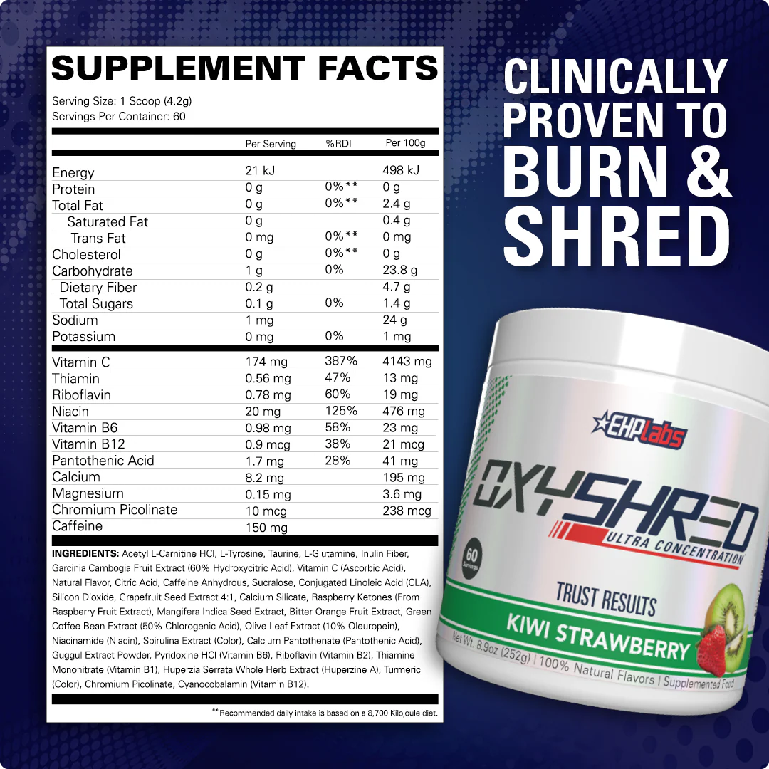 EHP Labs Oxyshred - Nutrition Capital