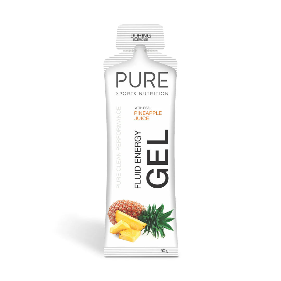 Pure Sports Nutrition Fluid Energy Gel delivers fast carbs, electrolytes & real fruit flavour for sustained endurance. Fast shipping Australia wide.