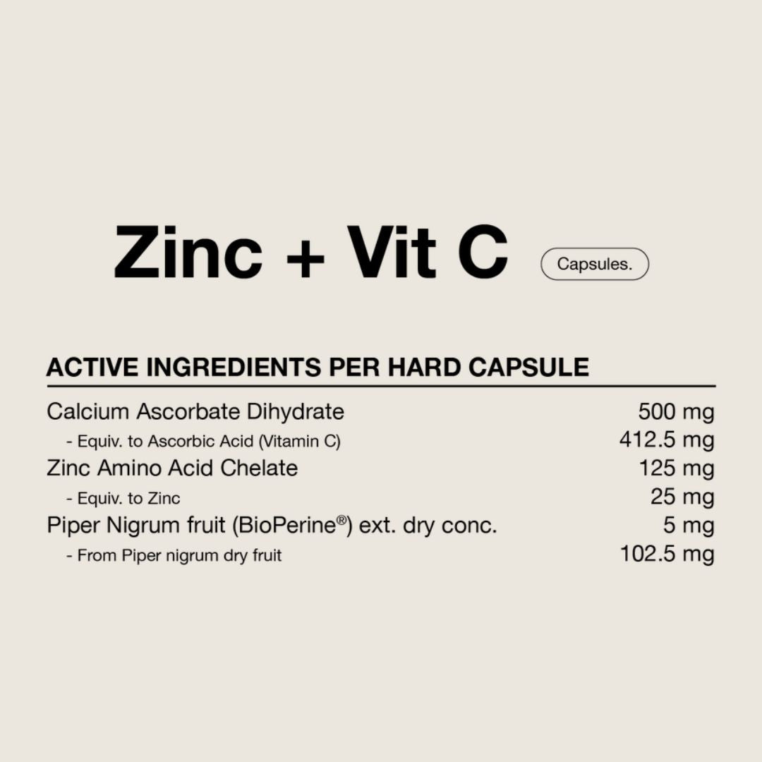 Switch Nutrition Zinc + Vit C - Nutrition Capital