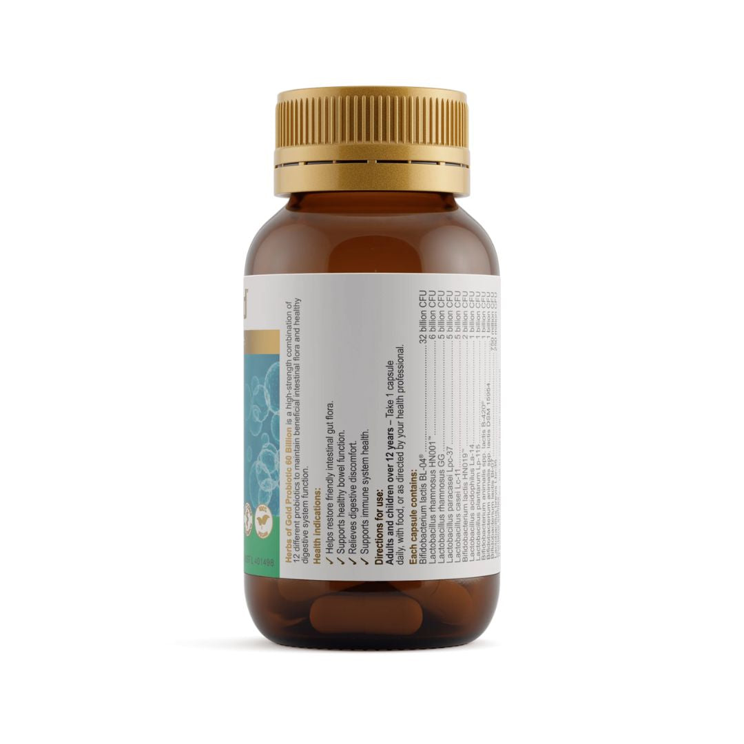 Herbs Of Gold Probiotic 60 Billion - Nutrition Capital