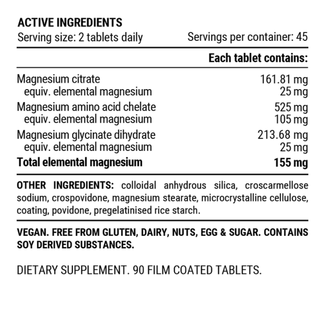 Pillar Performance Triple Magnesium Tablets - Nutrition Capital