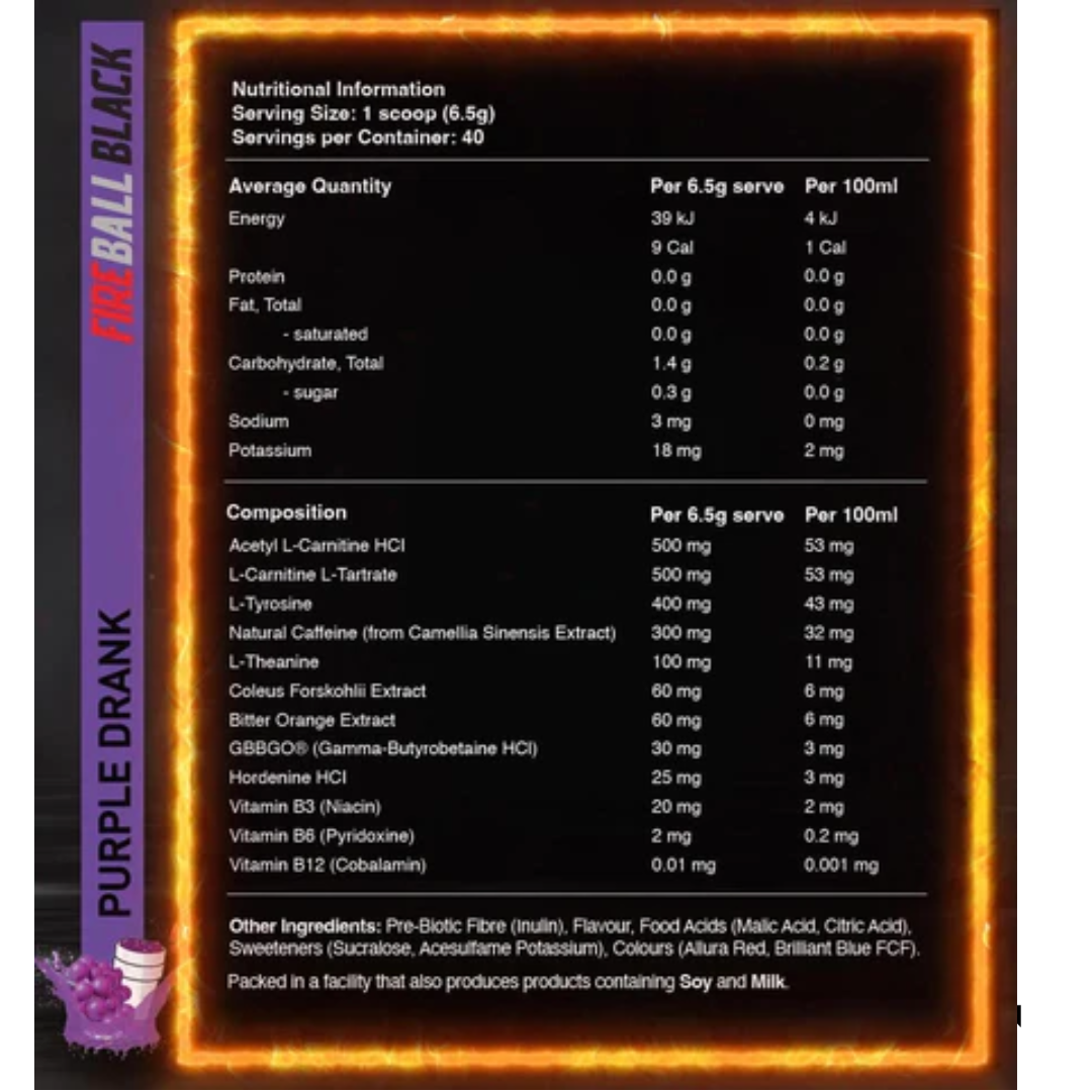 RDN Fireball Black - Nutrition Capital