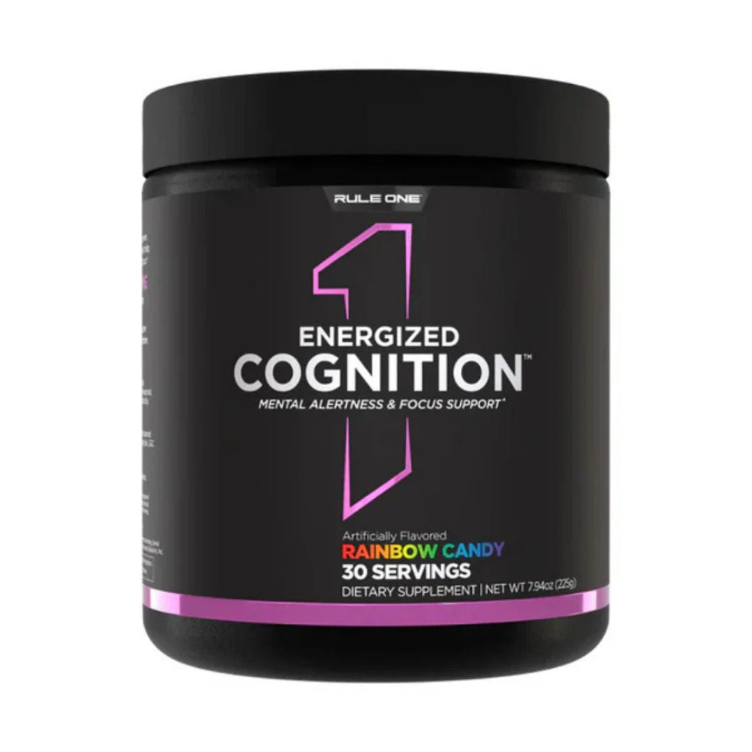 Rule 1 Energized Cognition focus supplement with Caffeine, L-Tyrosine, and Alpha-GPC – available at Nutrition Capital Australia