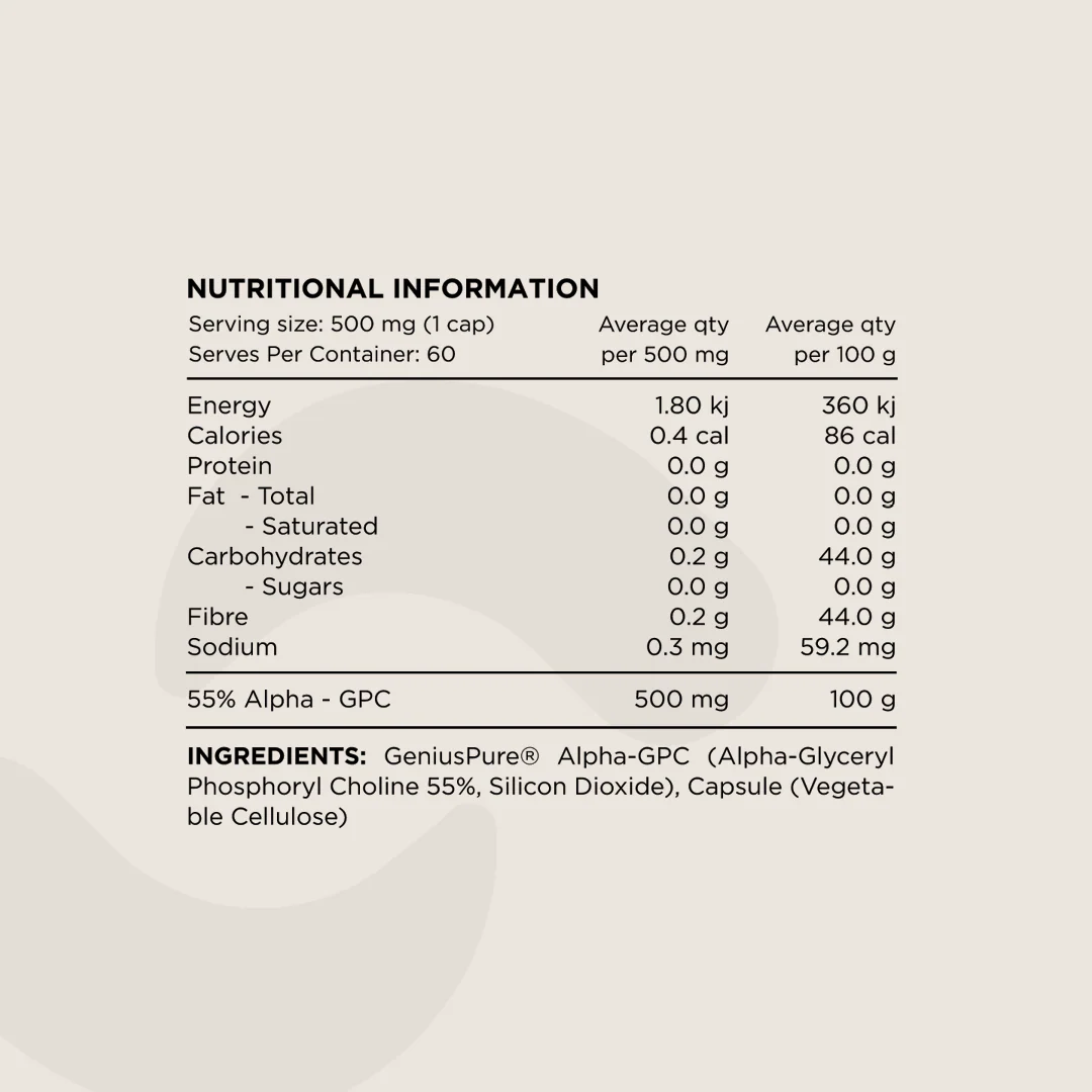 Switch Nutrition Alpha-GPC - Nutrition Capital