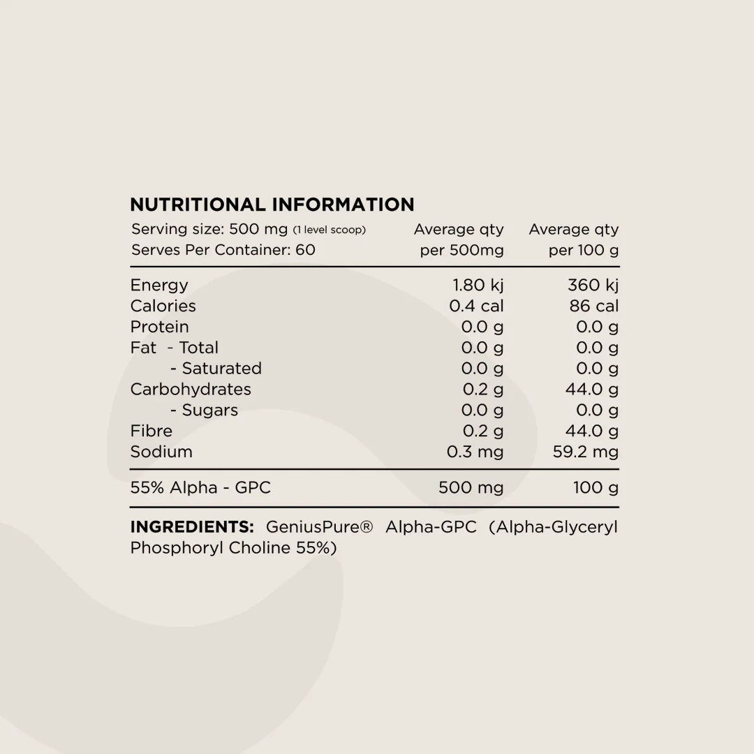 Switch Nutrition Alpha-GPC - Nutrition Capital