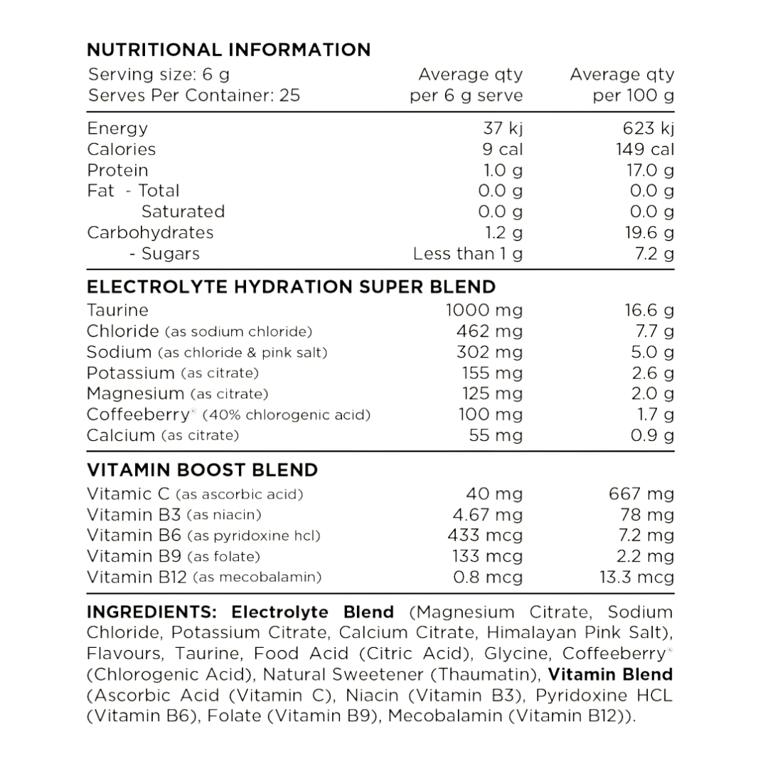 Switch Nutrition Hydrate Sachets - Nutrition Capital