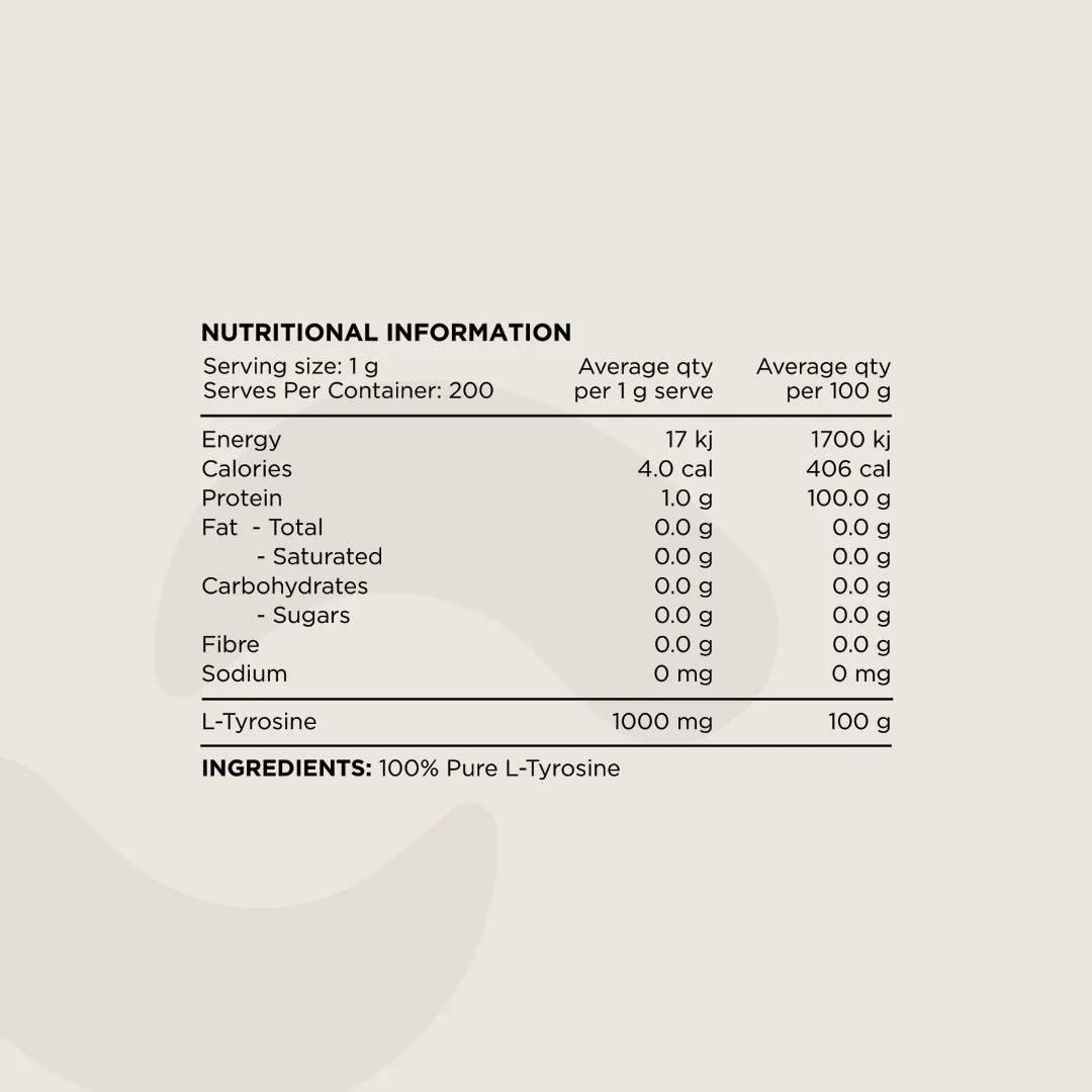 Switch Nutrition L-Tyrosine - Nutrition Capital