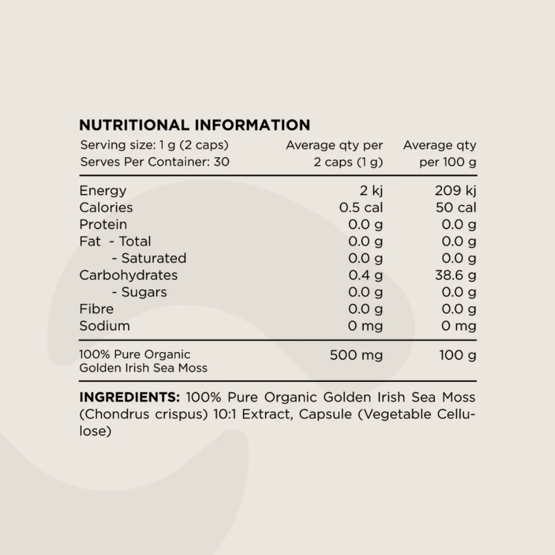 Switch Nutrition Sea Moss - Nutrition Capital