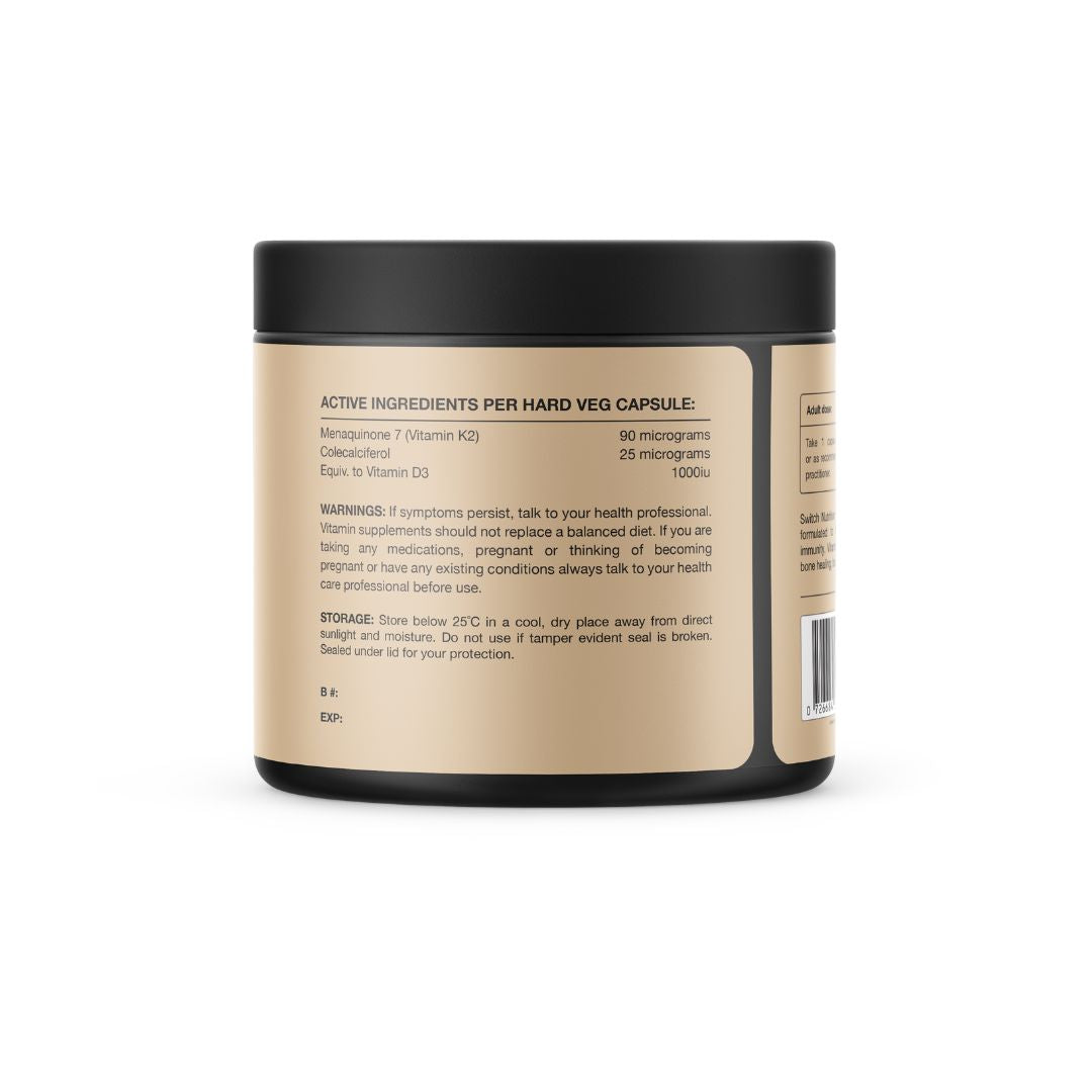 Switch Nutrition Vitamin D3 + K2 - Nutrition Capital