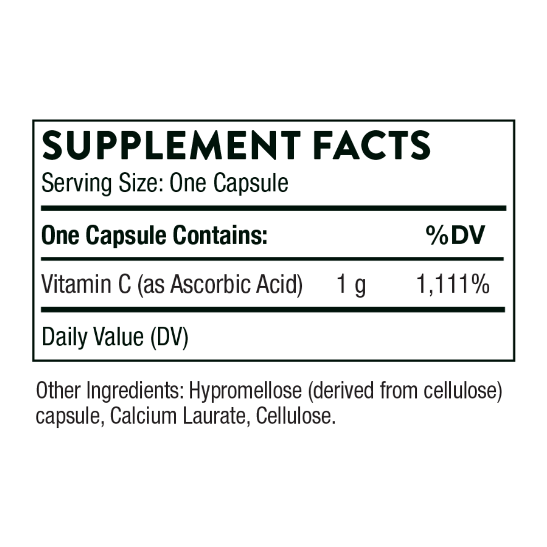 Thorne Ascorbic Acid - Nutrition Capital