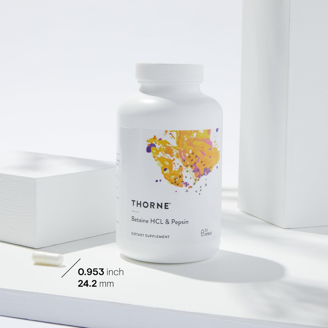 Thorne Betaine HCL & Pepsin - Nutrition Capital