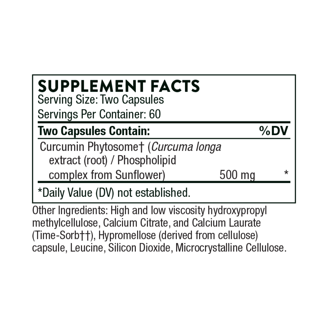 Thorne Curcumin Phytosome (Sustained Release) - Nutrition Capital