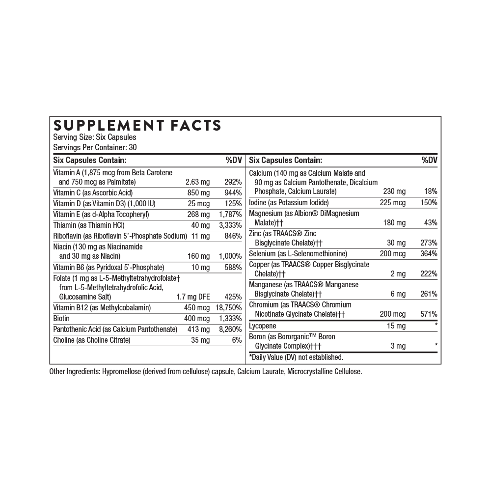 Thorne Mens Multi 50 Plus - Nutrition Capital