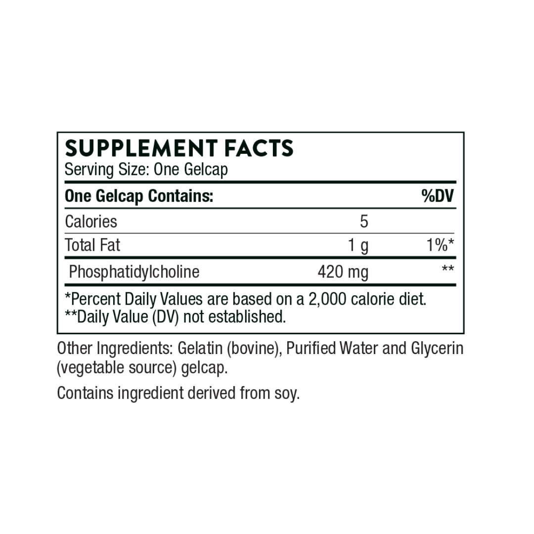 Thorne Phosphatidyl Choline - Nutrition Capital