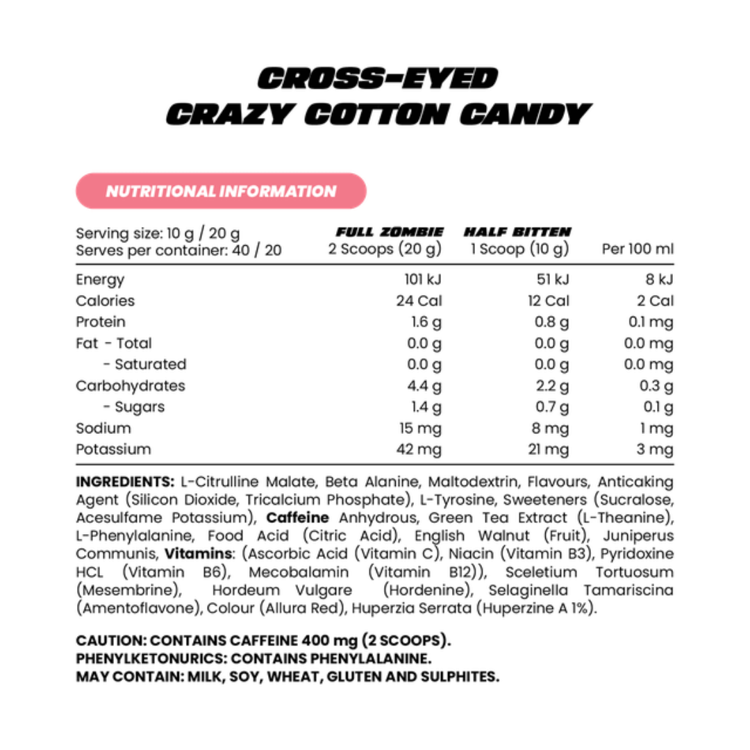 Zombie Labs Cross-eyed Pre-workout