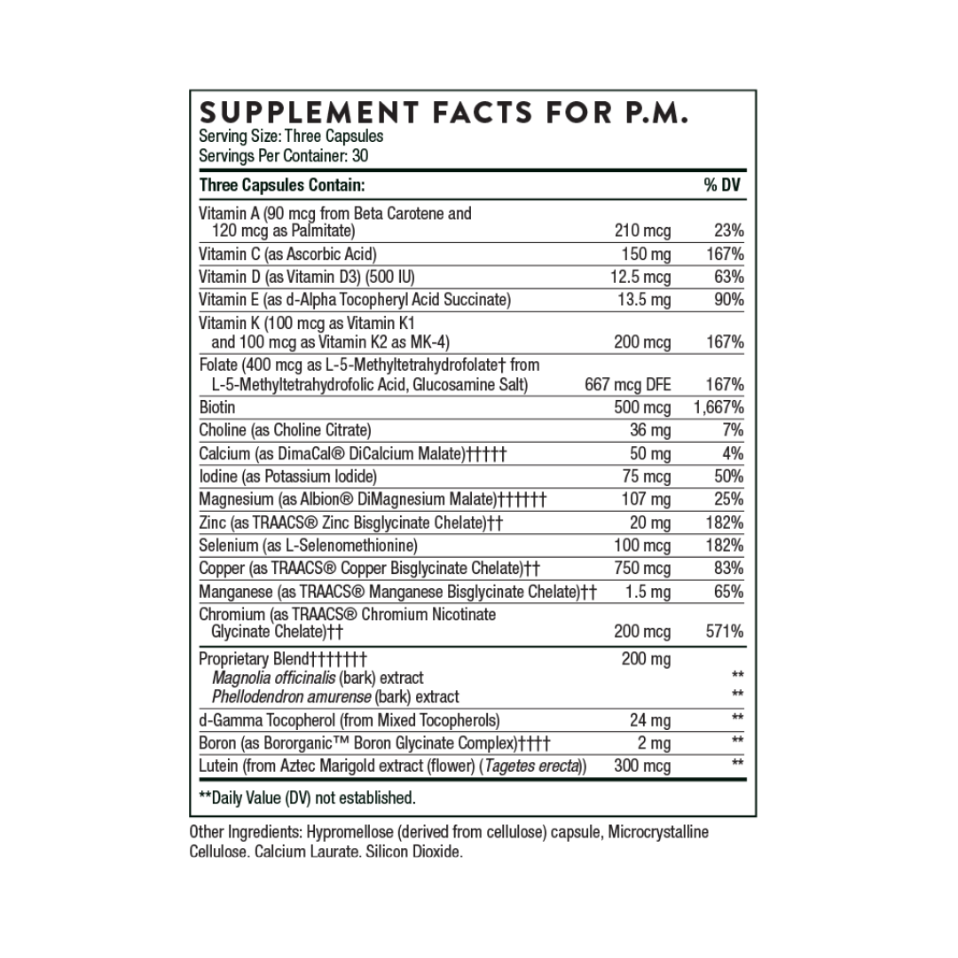 Thorne Multi-Vitamin Elite - Nutrition Capital